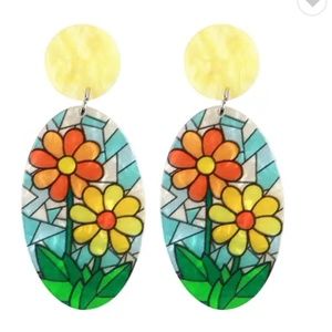 Stained Glass Look Earrings